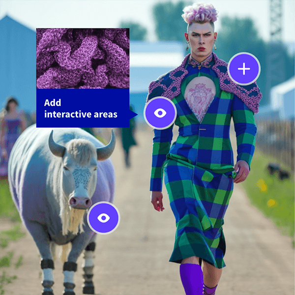 Interactive fashion Genially templates